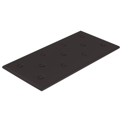 Paneles de pared 12 uds cuero sintético negro 60x30 cm 2,16 m²