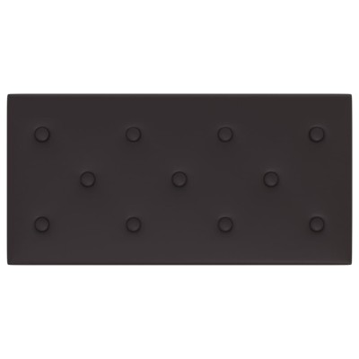 Paneles de pared 12 uds cuero sintético negro 60x30 cm 2,16 m²