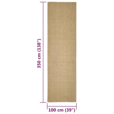 Alfombra de sisal para rascador 100x350 cm