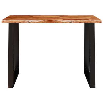 Mesa de comedor con borde vivo madera maciza acacia 110x70x75cm