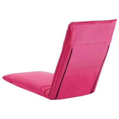 Tumbona plegable de tela Oxford rosa