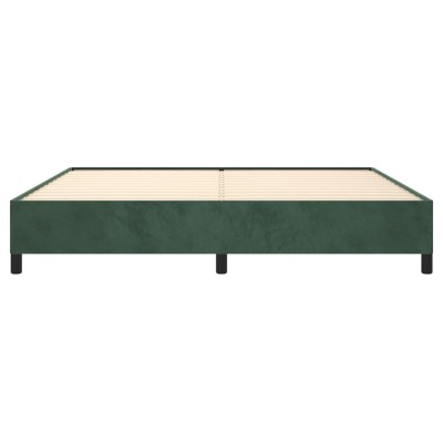 Estructura de cama de terciopelo verde 200x200 cm