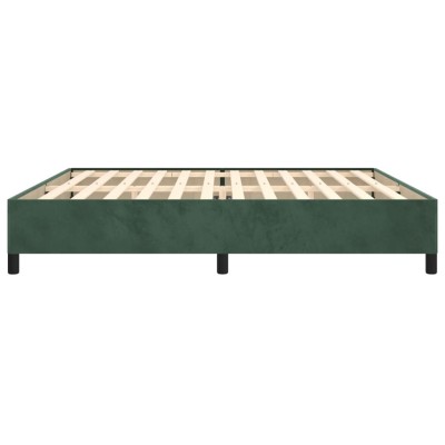 Estructura de cama de terciopelo verde 200x200 cm