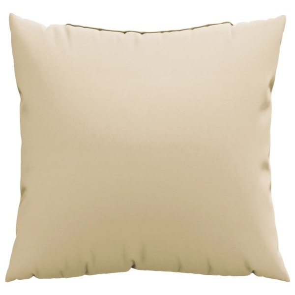 Cojines decorativos 4 uds tela beige 60x60 cm