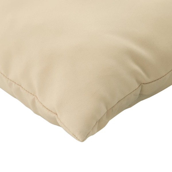 Cojines decorativos 4 uds tela beige 60x60 cm