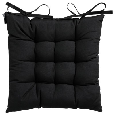 Madison Cojín para silla Panama 46x46 cm negro