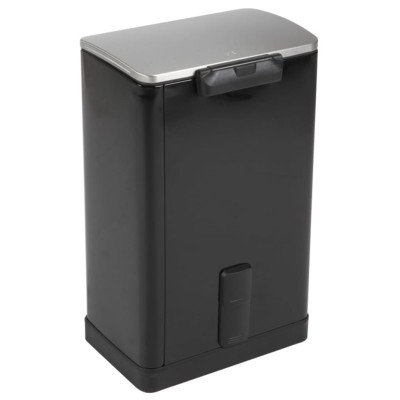 EKO Cubo de pedal E-Cube 40 L negro mate