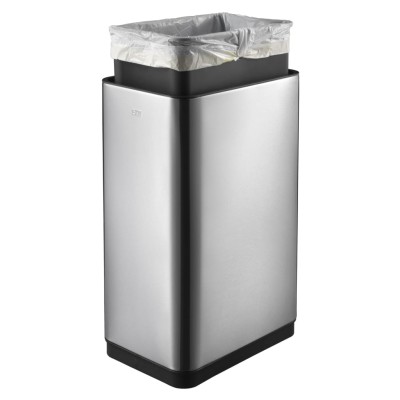 EKO Cubo de basura con sensor Mirage 45 L plateado mate