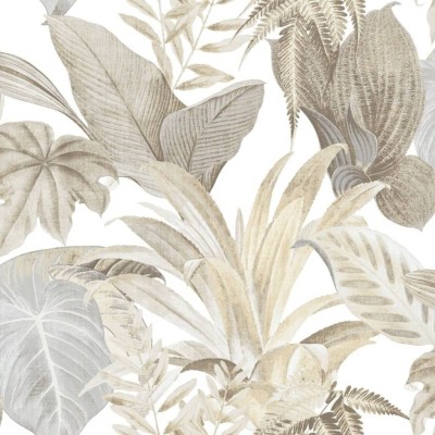 Topchic Papel de pared Big Leaves beige