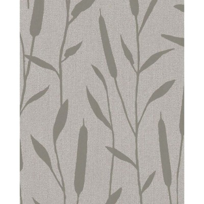 Topchic Papel de pared Reed Plumes beige metalizado