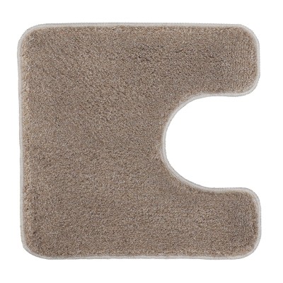 Kleine Wolke Alfombra de baño con pedestal Relax gris taupe 55x55 cm