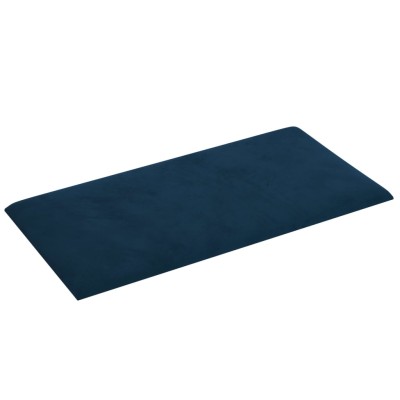 Paneles de pared 12 uds terciopelo azul 60x30 cm 2,16 m²