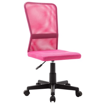 Silla de oficina de tela de malla rosa 44x52x100 cm