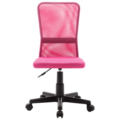 Silla de oficina de tela de malla rosa 44x52x100 cm