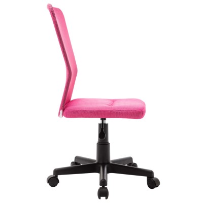 Silla de oficina de tela de malla rosa 44x52x100 cm