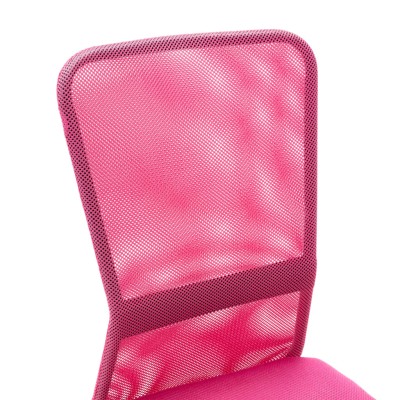 Silla de oficina de tela de malla rosa 44x52x100 cm