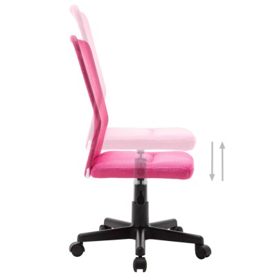 Silla de oficina de tela de malla rosa 44x52x100 cm