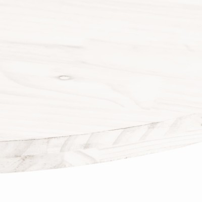 Tablero de mesa ovalado madera maciza pino blanco 110x55x2,5 cm