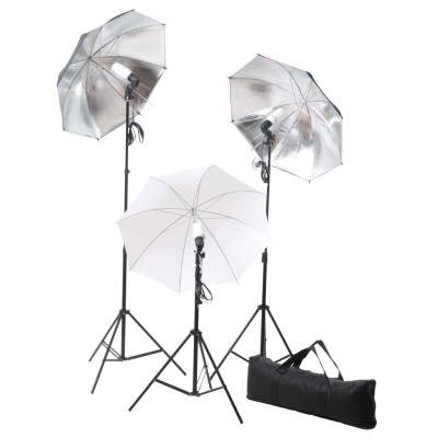 Kit de estudio fotografía con set de luces y fondo