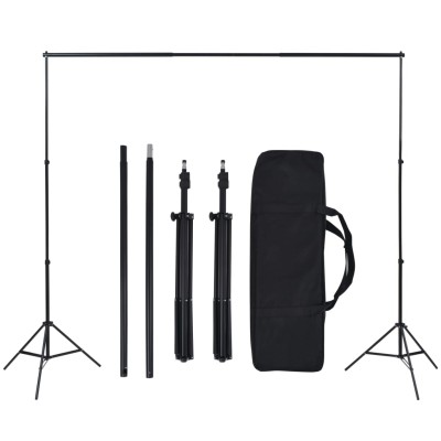 Kit de estudio fotográfico con telón de fondo y set de luces