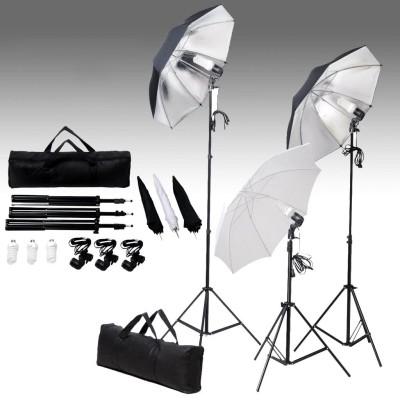 Kit de estudio fotográfico con telón de fondo y set de luces