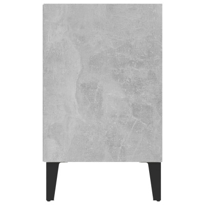 Mueble de TV con patas metal gris hormigón 103,5x30x50 cm