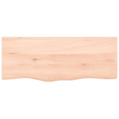 Tablero de mesa madera maciza de roble sin tratar 100x40x2 cm