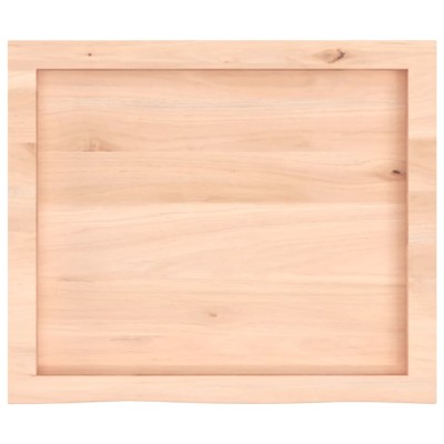 Tablero de mesa madera maciza roble sin tratar 60x50x(2-6) cm