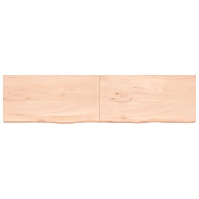 Tablero de mesa madera maciza roble sin tratar 200x50x(2-4) cm