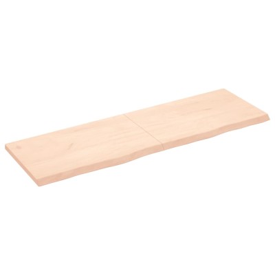 Tablero de mesa madera maciza roble sin tratar 160x50x(2-4) cm