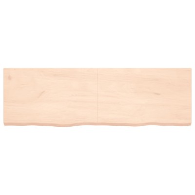 Tablero de mesa madera maciza roble sin tratar 160x50x(2-4) cm