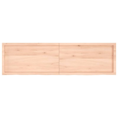 Tablero de mesa madera maciza roble sin tratar 180x50x(2-6) cm