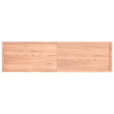 Tablero mesa madera roble tratada marrón claro 220x60x(2-4) cm