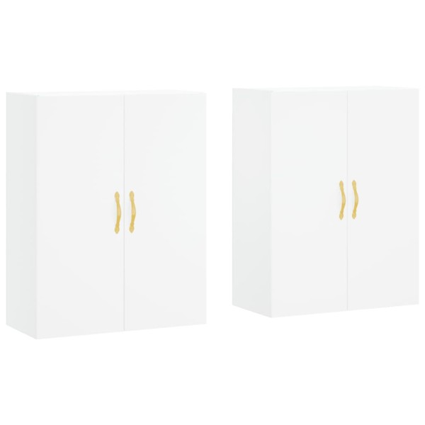 Armarios de pared 2 unidades blanco 69,5x34x90 cm