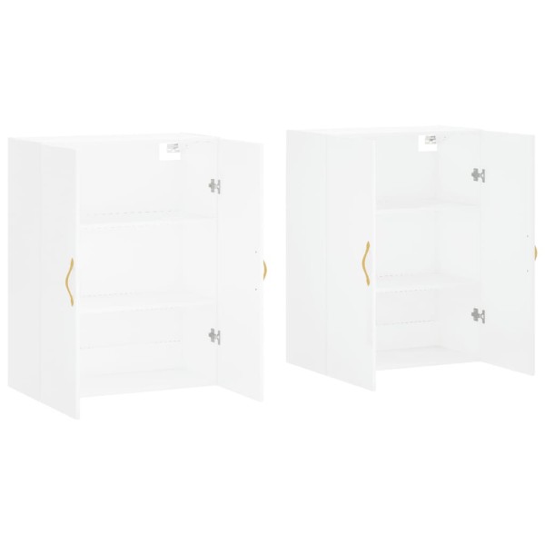 Armarios de pared 2 unidades blanco 69,5x34x90 cm