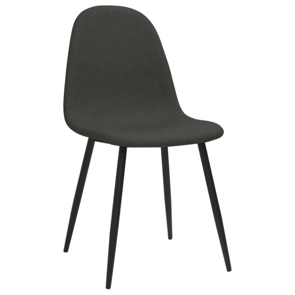 Sillas de comedor 4 uds cuero sintético negro 45x53,5x83 cm