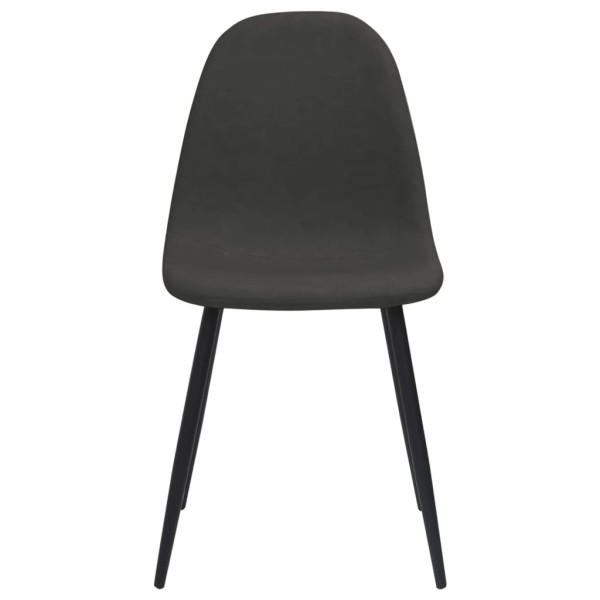 Sillas de comedor 4 uds cuero sintético negro 45x53,5x83 cm