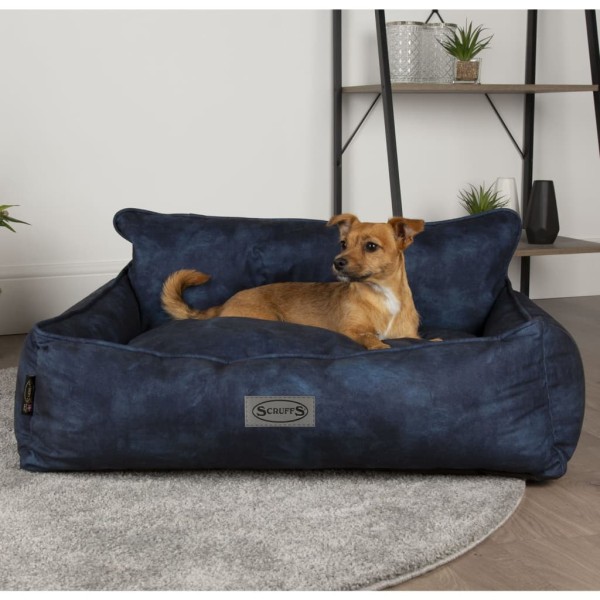 Scruffs & Tramps Cama para perros azul marino L 90x70 cm