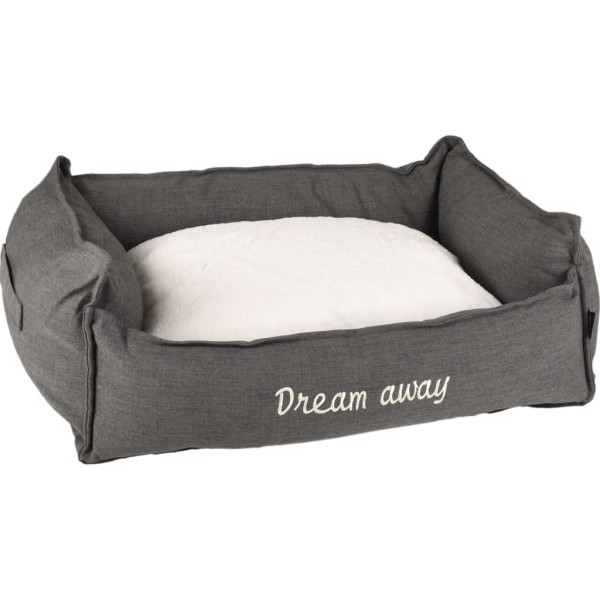 FLAMINGO Cama para perros con cremallera Dream Away gris 90x70 cm