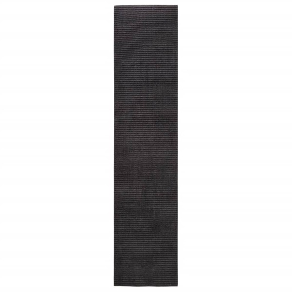 Alfombra de sisal para rascador negro 80x350 cm