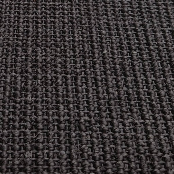 Alfombra de sisal para rascador negro 80x350 cm