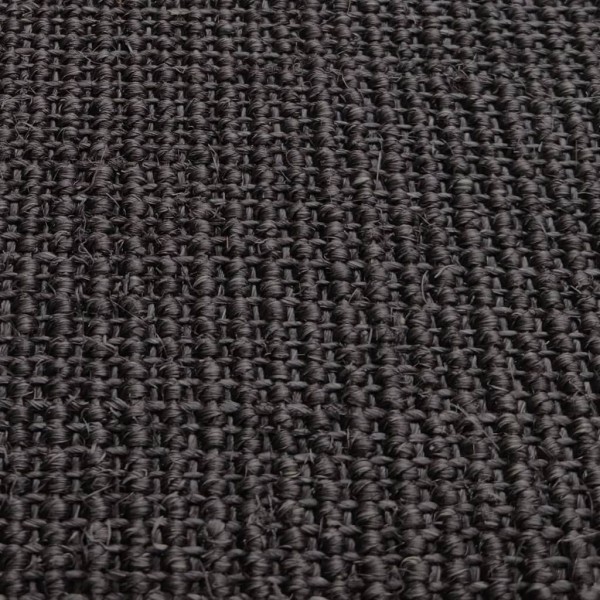 Alfombra de sisal para rascador negro 100x350 cm