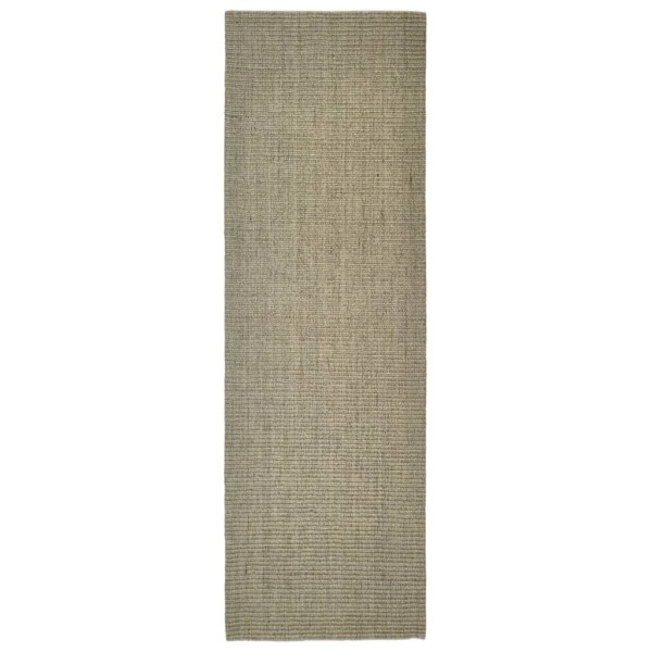 Alfombra de sisal para rascador gris taupe 80x250 cm