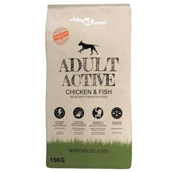 Comida seca para perro Adult Active Chicken & Fish 2 uds 30 kg