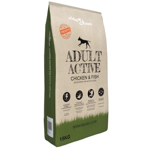 Comida seca para perro Adult Active Chicken & Fish 2 uds 30 kg