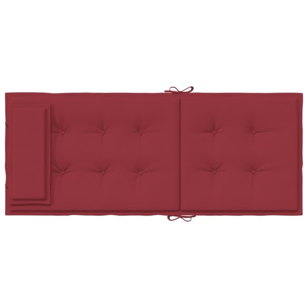 Cojines de silla con respaldo alto 6 uds tela Oxford rojo tinto