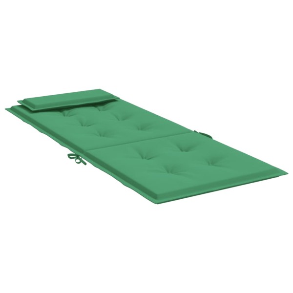 Cojines de silla con respaldo alto 4 uds tela Oxford verde