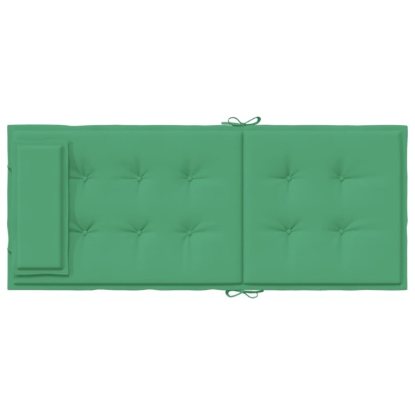 Cojines de silla con respaldo alto 4 uds tela Oxford verde