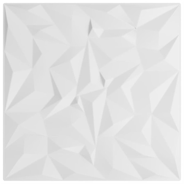 Paneles de pared 48 uds EPS amatista blanco 50x50 cm 12 m²