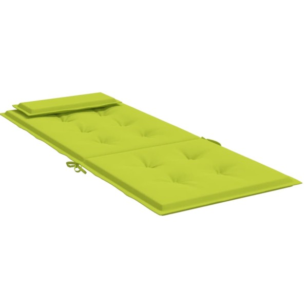 Cojines de silla respaldo alto 4 uds tela Oxford verde brillo